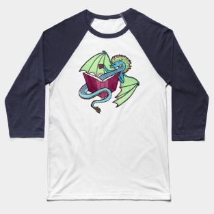 Bookwyrm: A Book Dragon Baseball T-Shirt